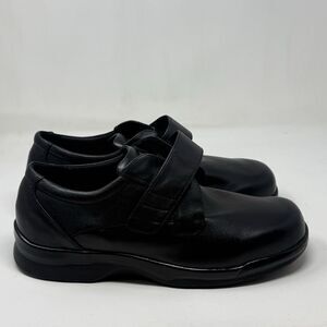 Apex Ambulator B3000M Shoes Mens 16 W Wide Black Leather Diabetic Ortho Strap